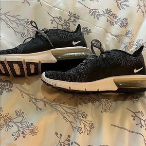 Nike Air Max Black and Gray Sneakers